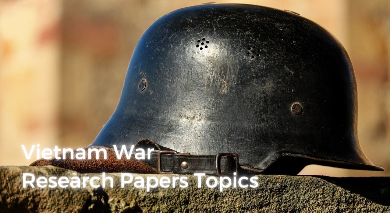 Vietnam War history research papers topics image
